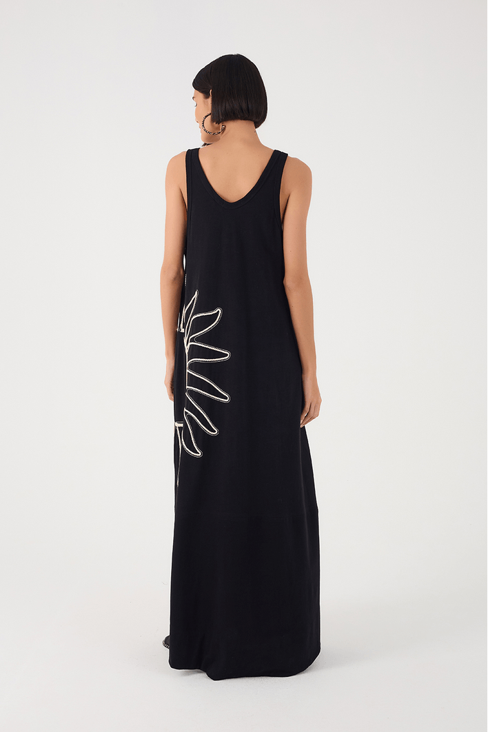 Vestido Regata Com Bordado