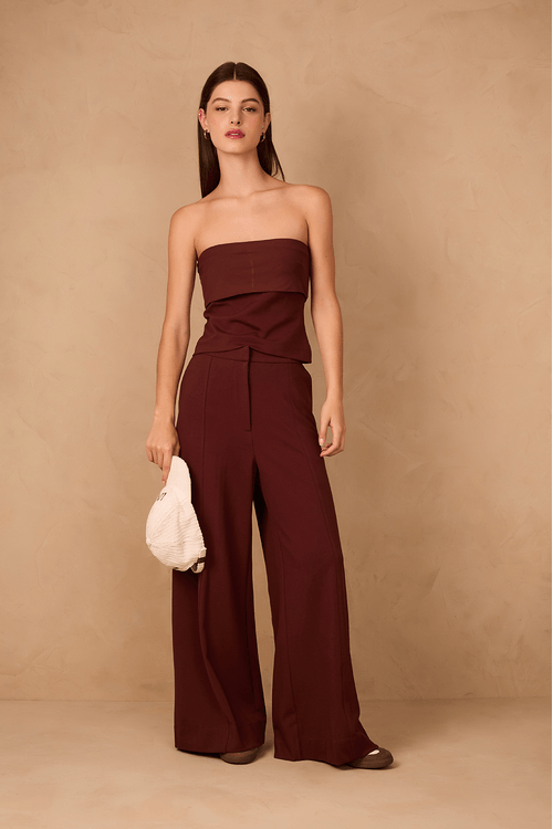 Calça Wide Leg Alfaiataria