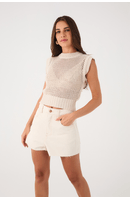 Blusa Tricot Quadradinhos