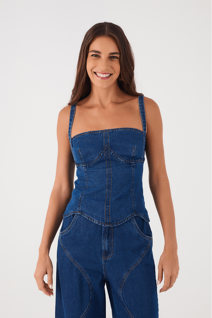 Blusa Jeans Maré Cheia