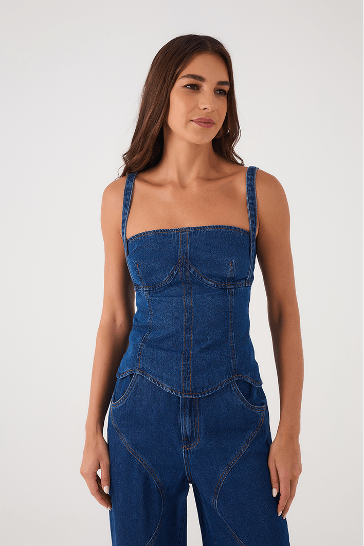 Blusa Jeans Maré Cheia