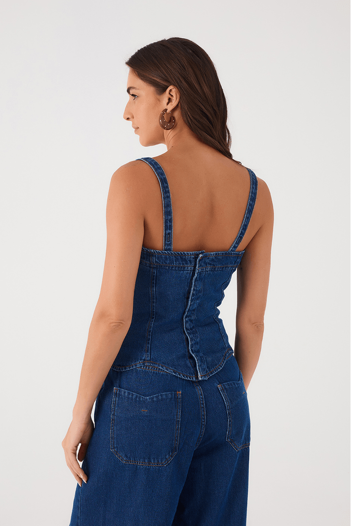 Blusa Jeans Maré Cheia