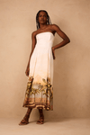 Vestido Midi Estampa Fim de Tarde