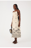Vestido Cropped Linho Bordado Orla