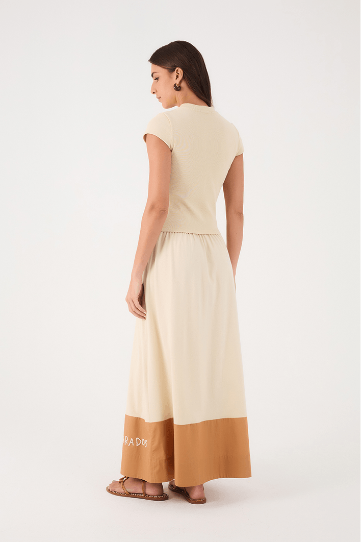 Vestido Barra Bordado