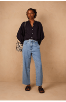 Calça Jeans Reta