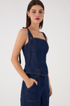 Macacão Jeans 3 Em 1 Amarração