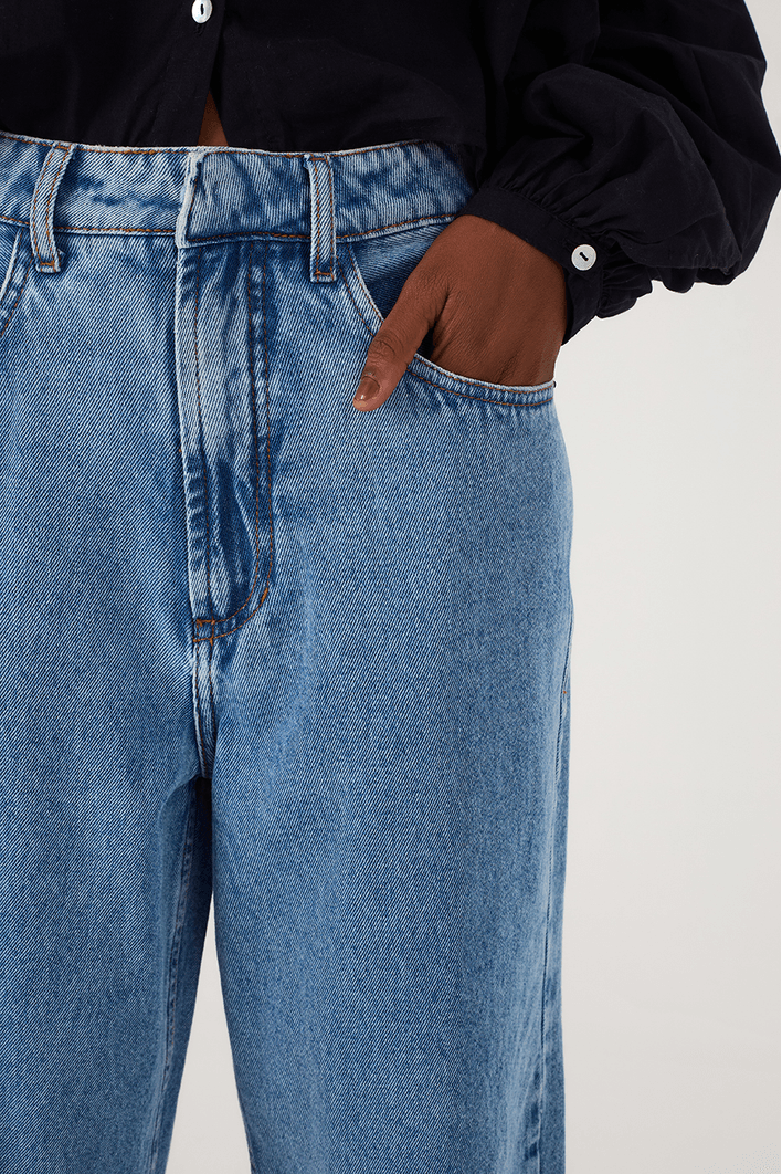 Calça Jeans Reta