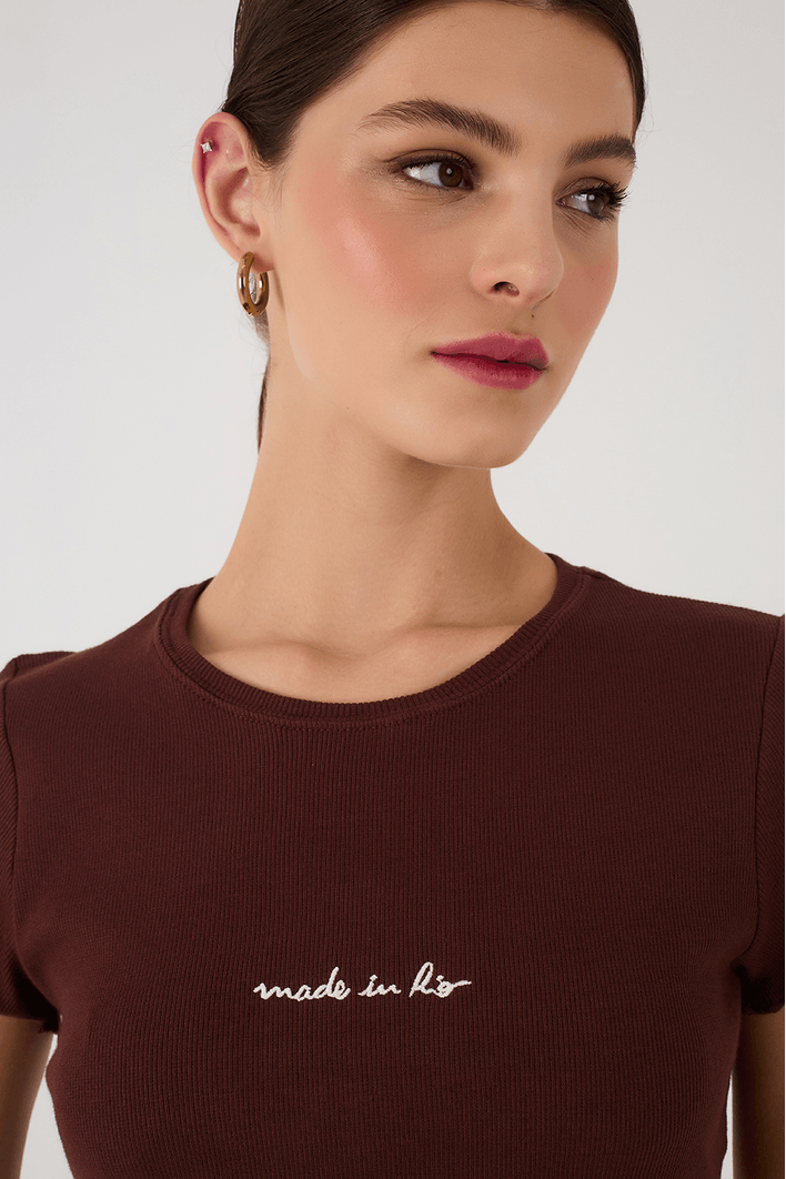 Blusa Ribana Bordado Made In Rio