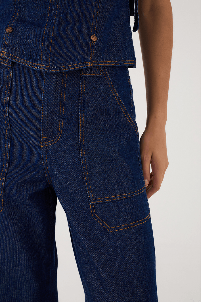 Macacão Jeans 3 Em 1 Amarração