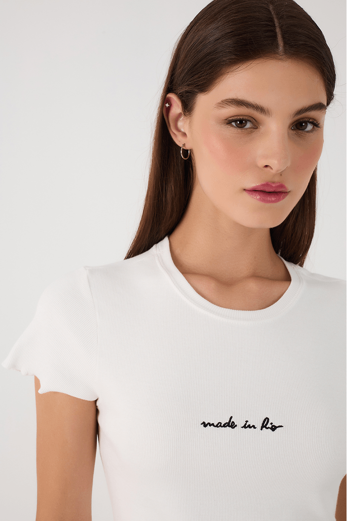 Blusa Ribana Bordado Made In Rio