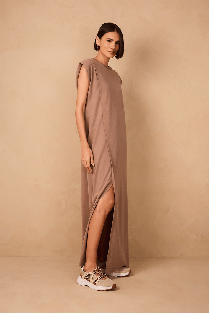 Vestido Reto Fenda