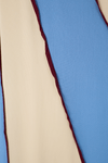 Vestido Crepe Recortes Color
