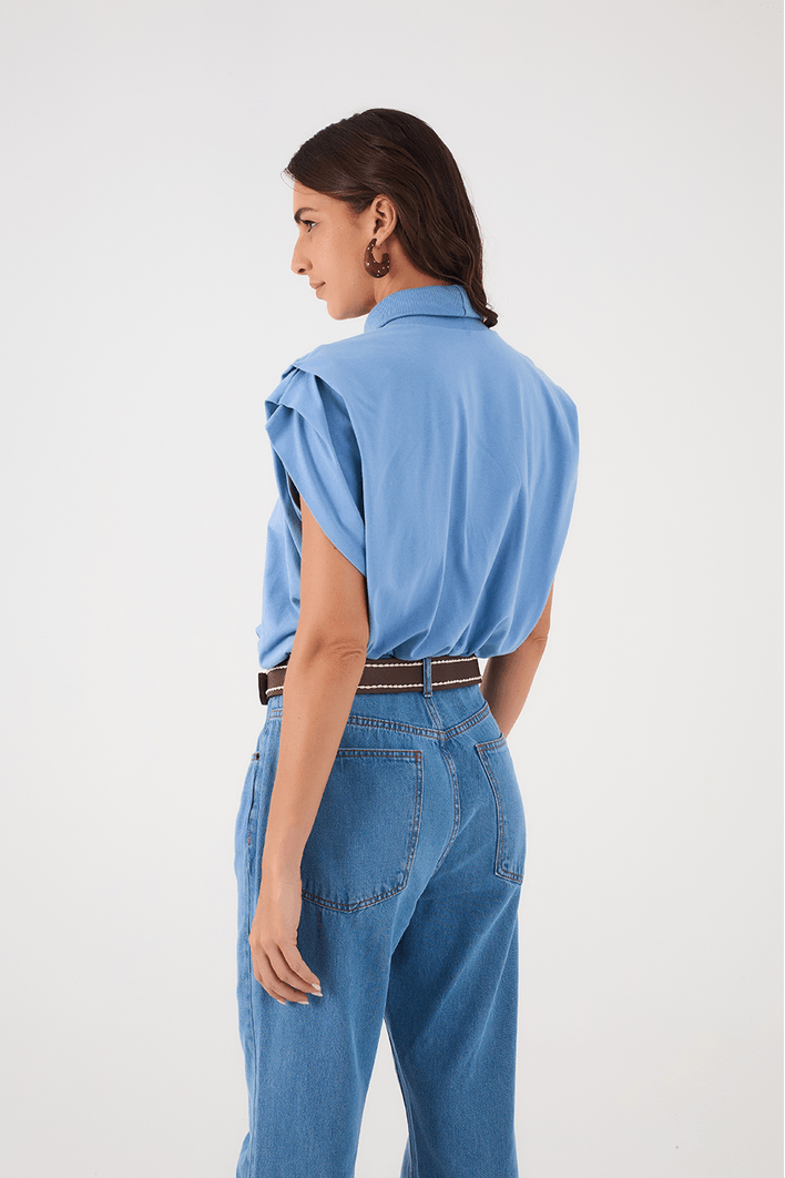 Blusa Prega Ombros