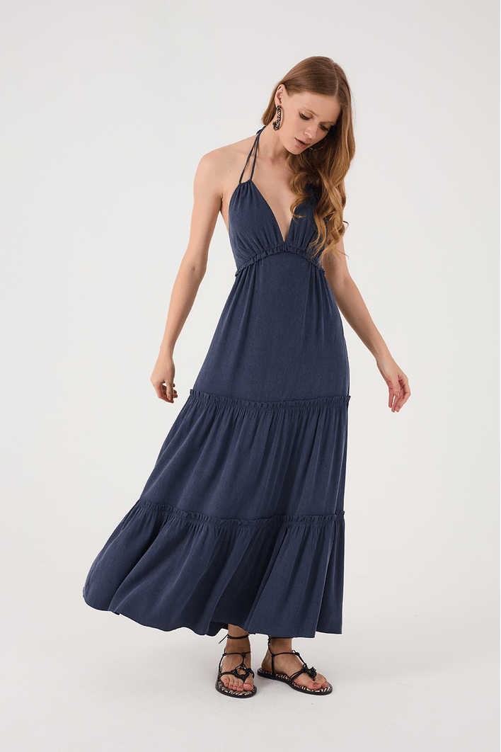 Vestido Longo Maria Alça Dupla