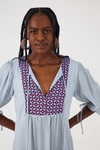 Vestido Boho Cropped Estampa Ladrilho