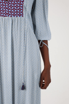 Vestido Boho Cropped Estampa Ladrilho