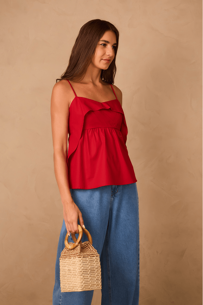 Blusa Algodão Pala Babados