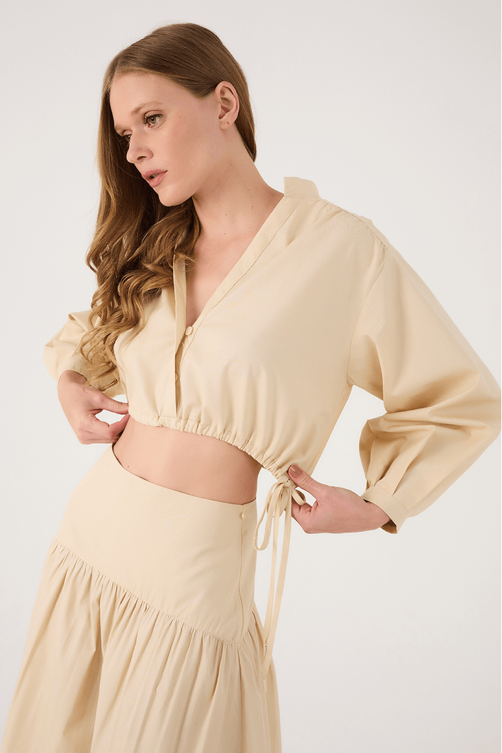 Vestido Algodão Cropped 2 Em 1