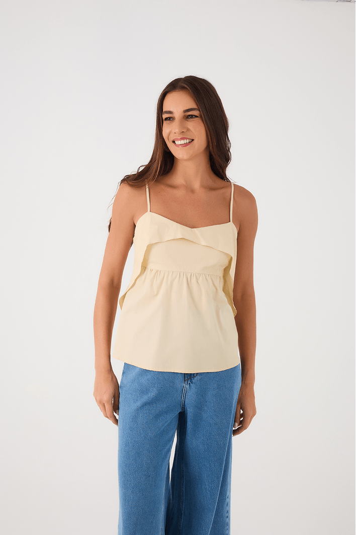 Blusa Algodão Pala Babados