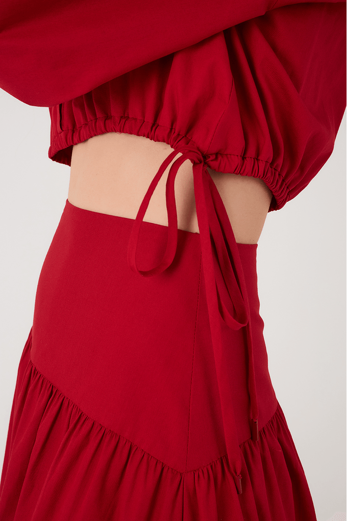 Vestido Algodão Cropped 2 Em 1
