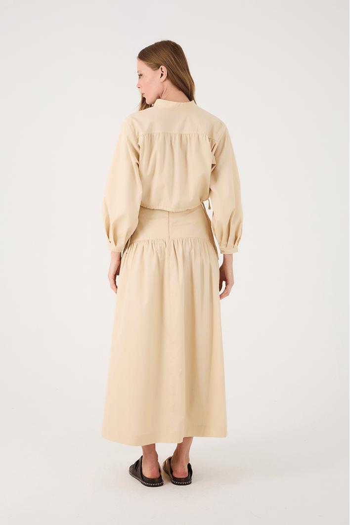 Vestido Algodão Cropped 2 Em 1