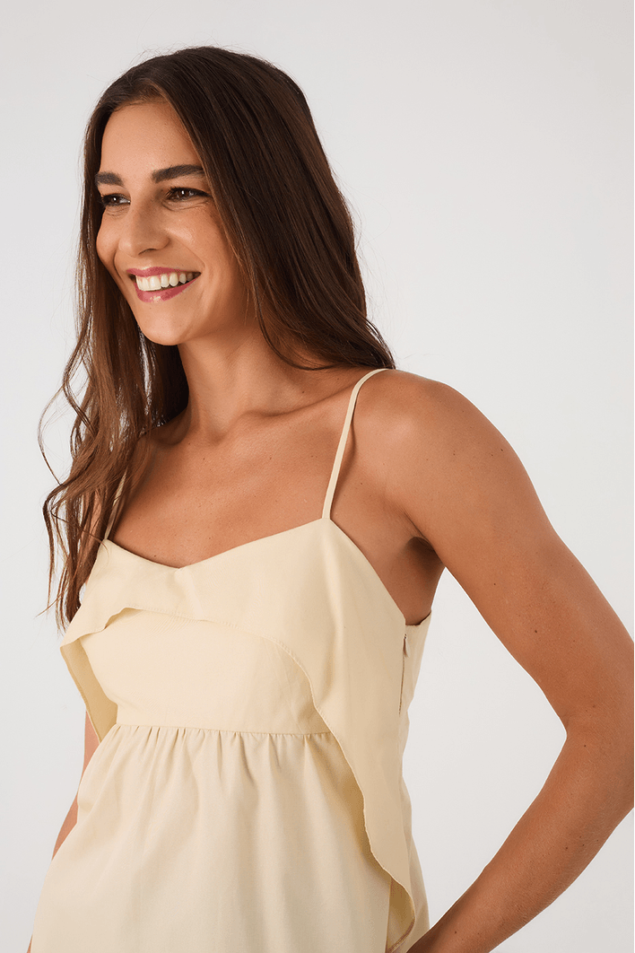 Blusa Algodão Pala Babados