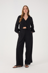 Calça Cós Elástico Listras