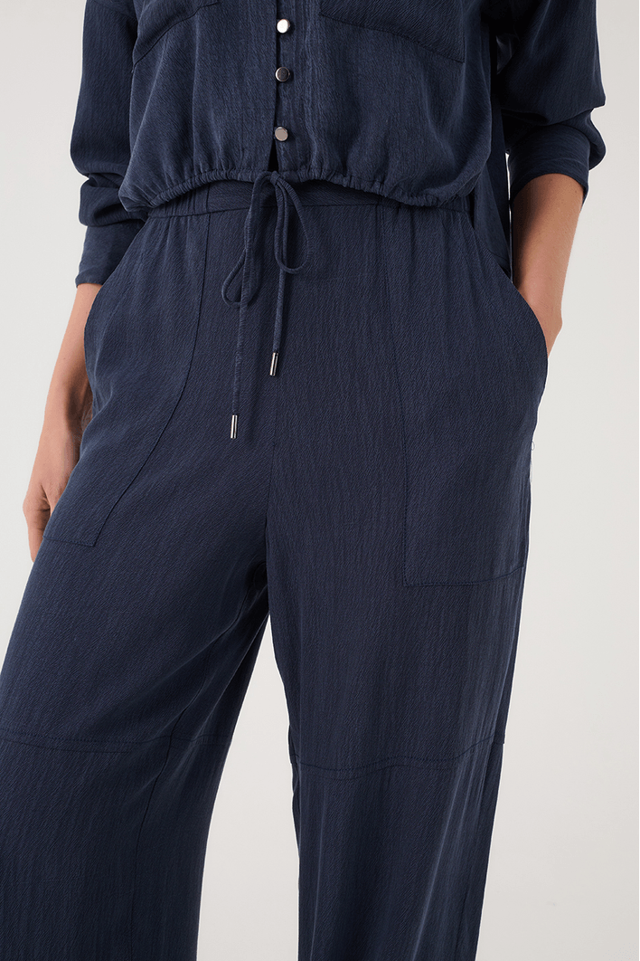 Calça Cós Elástico Recortes