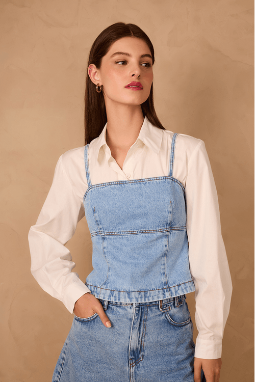Blusa Jeans Love