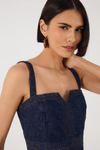 Corselet Jeans Pespontos