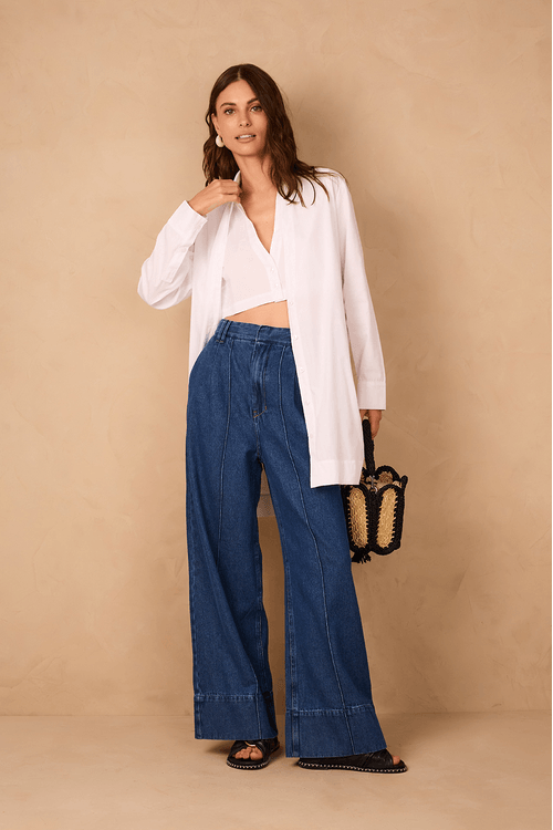 Calça Jeans Alfaiataria