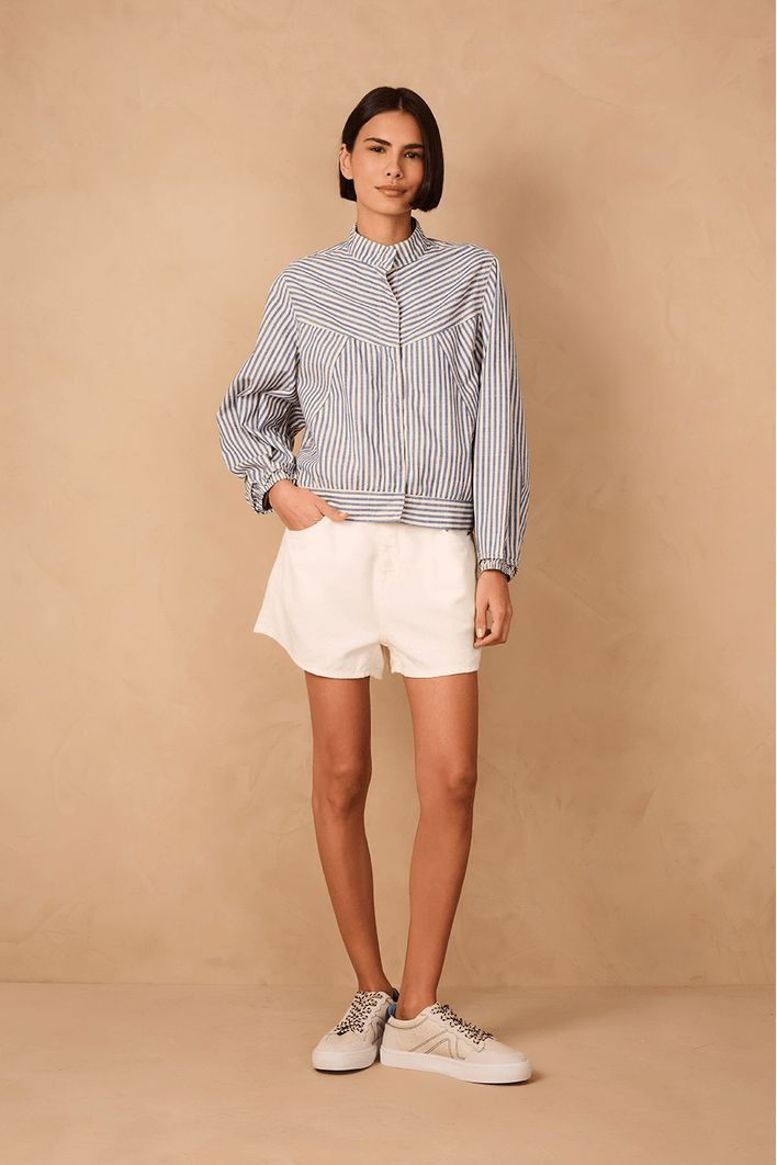 Short Sarja Linho Regulagem Cós