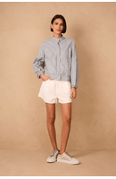 Short Sarja Linho Regulagem Cós