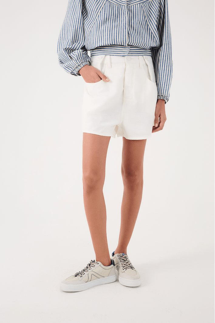 Short Sarja Linho Regulagem Cós