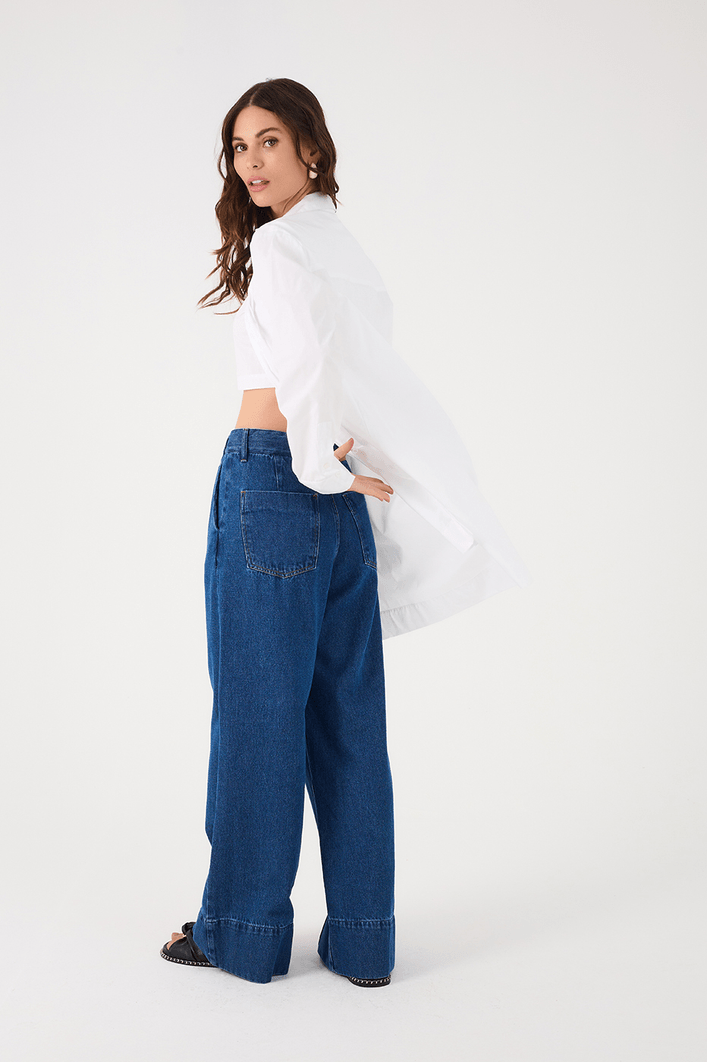 Calça Jeans Alfaiataria