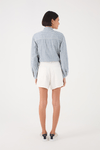 Short Sarja Linho Regulagem Cós