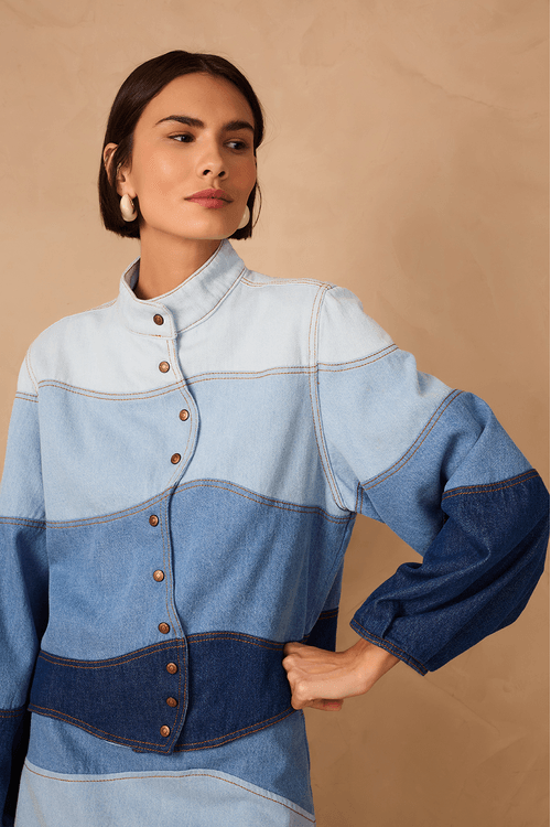 Casaco Jeans Ondas