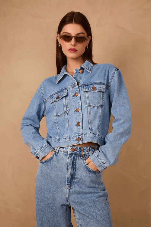 Jaqueta Jeans Love