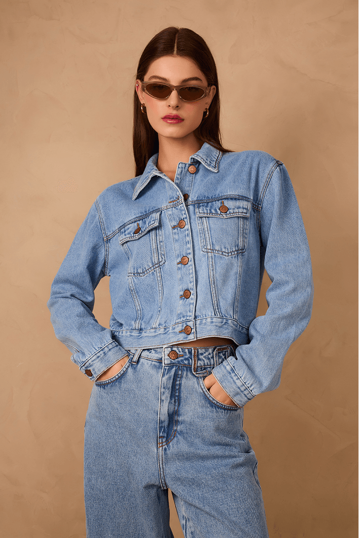 Jaqueta Jeans Love
