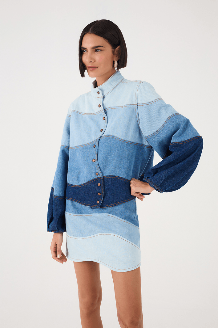 Casaco Jeans Ondas