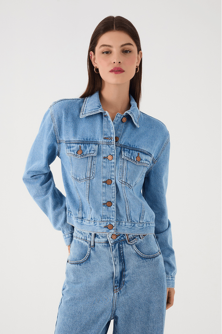 Jaqueta Jeans Love