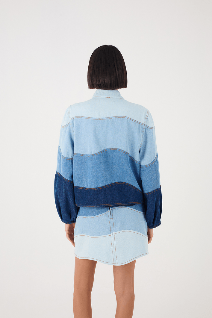 Casaco Jeans Ondas