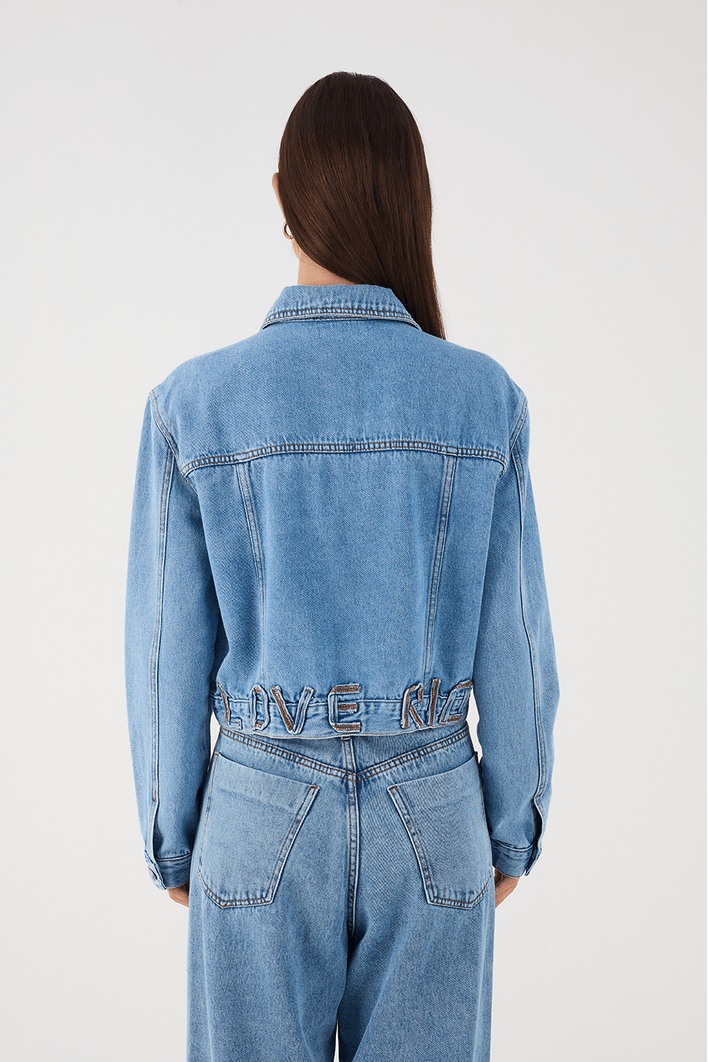 Jaqueta Jeans Love