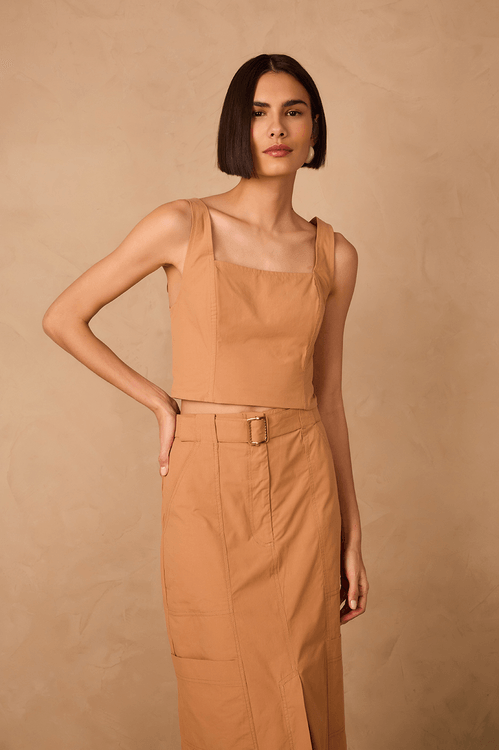 Blusa Algodão Pespontos