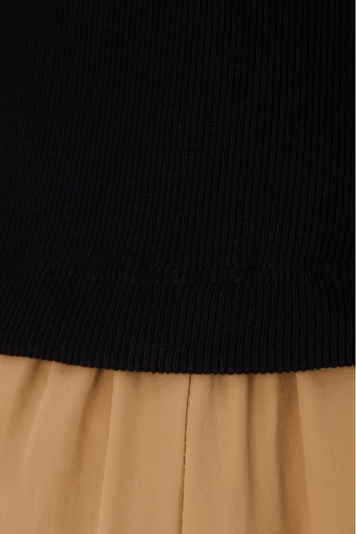Vestido Malha Com Nylon