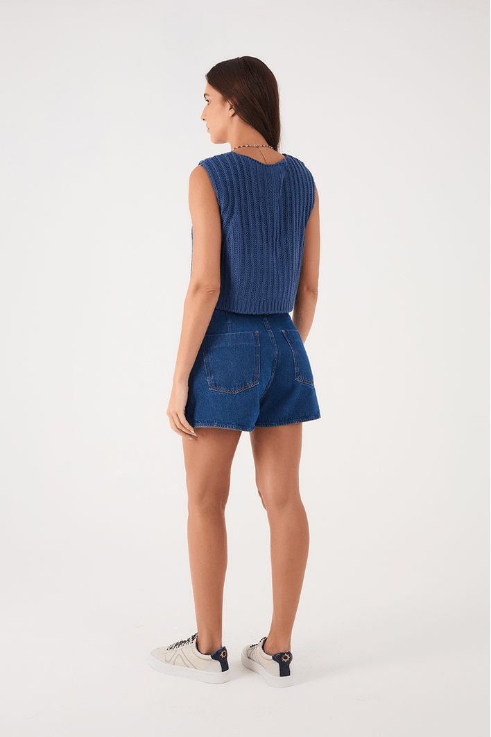 Short Jeans Alfaiataria