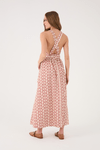 Vestido Midi Tricoline Estampa Cobogós