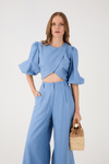 Blusa Linho Transpasse Frente