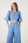 Blusa Linho Transpasse Frente